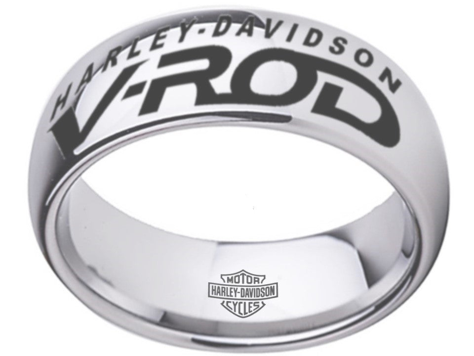 Harley Davidson Ring Men's Ring Silver HD V-Rod Logo Ring #harleydavidson