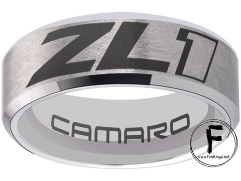 Camaro ZL1 Ring Silver Wedding Band | Sizes 6-13 | #chevy #chevrolet #ZL1