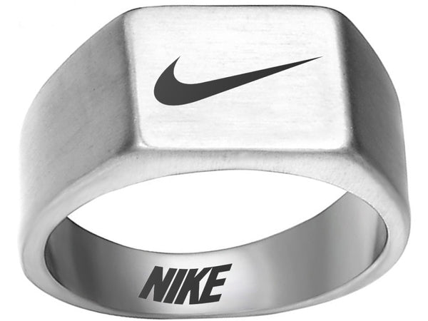 Nike Ring Matte Gold Band 10mm Titanium Steel #nike #nikeair #justdoit