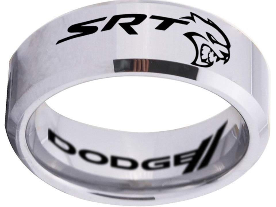 Dodge Hellcat Ring Dodge Challenger Hellcat Logo Ring Silver Ring Sizes 4-17 #hellcat #srt