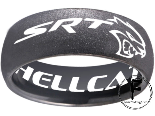 Dodge Hellcat Ring Dodge Challenger Hellcat Ring Black rugged band Sizes 6-13 #hellcat