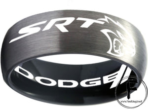 Dodge Hellcat Ring Dodge Challenger Hellcat Ring Grey and Black band #hellcat