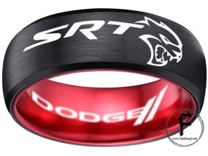 Dodge Hellcat Ring Dodge Challenger Hellcat Ring Black and Red #hellcat