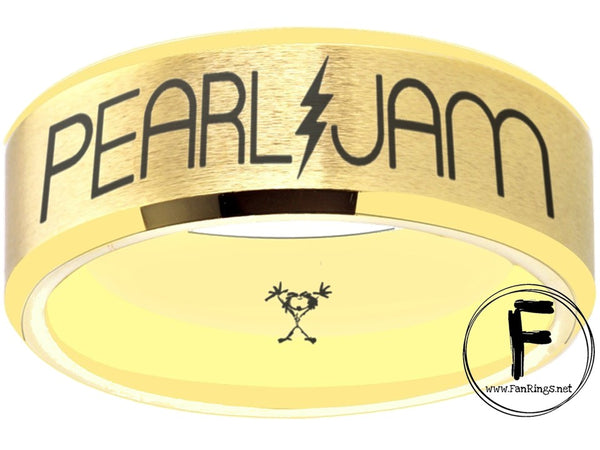 Pearl Jam Ring Gold Wedding Ring Sizes 6 - 13 #pearljam #eddievedder