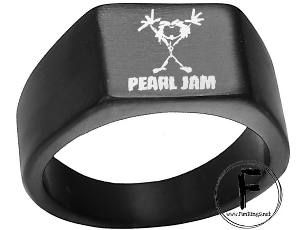 Pearl Jam Ring Black Titanium Ring Sizes 8 -12 #pearljam #eddievedder
