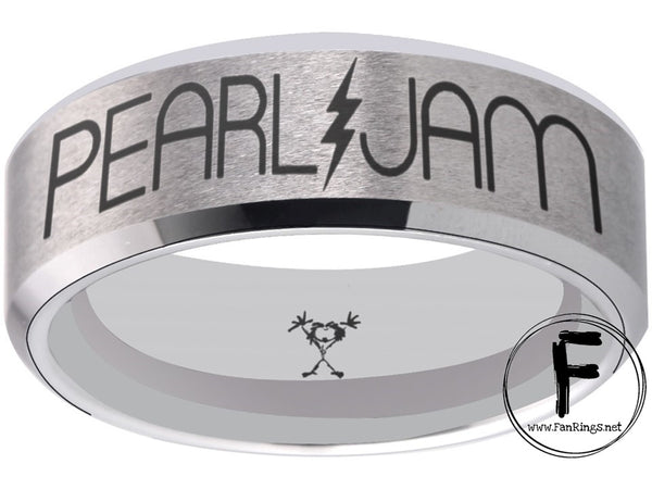 Pearl Jam Ring Silver Wedding Ring Sizes 6 - 13 #pearljam #eddievedder