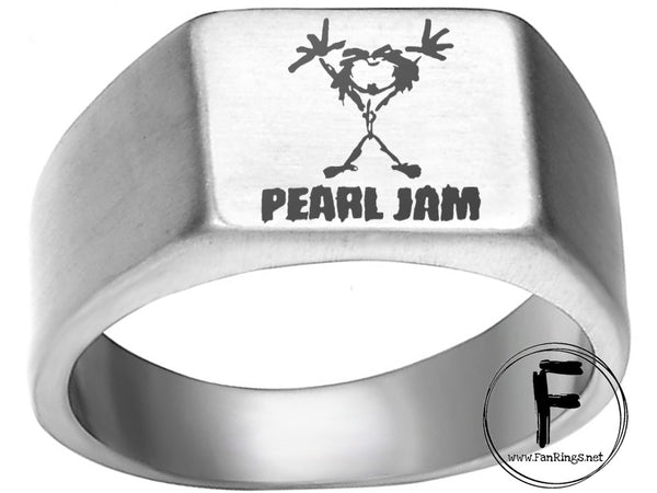 Pearl Jam Ring Silver Titanium Ring Sizes 8 -12 #pearljam #eddievedder