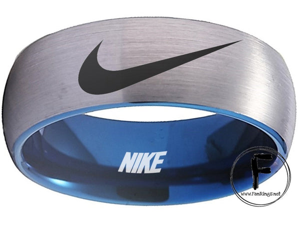 Nike Ring Matte Silver Band Nike Wedding Ring #nike #nikeair #justdoit