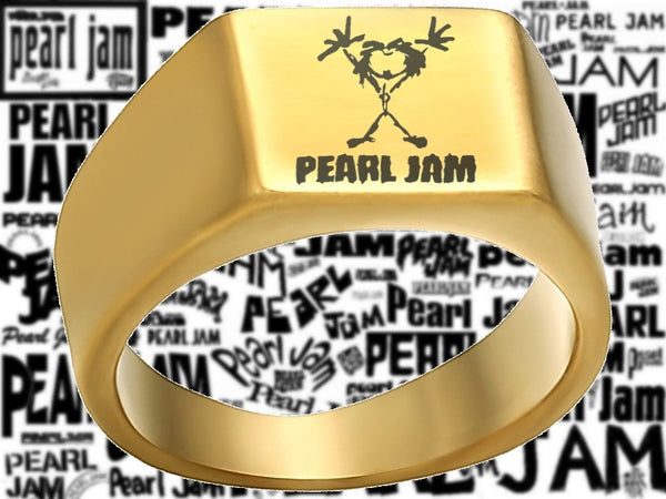 Pearl Jam Ring Gold Titanium Ring Sizes 8 -12 #pearljam #eddievedder