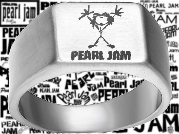 Pearl Jam Ring Silver Titanium Ring Sizes 8 -12 #pearljam #eddievedder