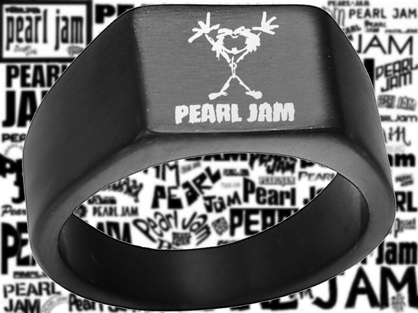 Pearl Jam Ring Black Titanium Ring Sizes 8 -12 #pearljam #eddievedder