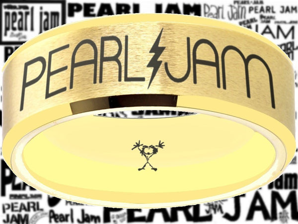 Pearl Jam Ring Gold Wedding Ring Sizes 6 - 13 #pearljam #eddievedder