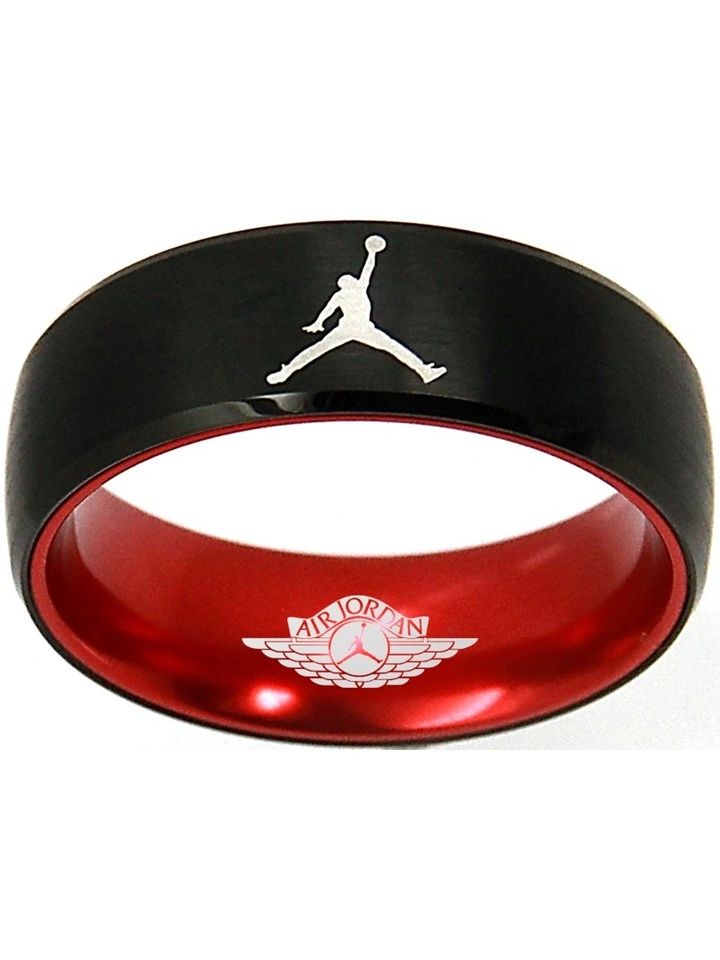 Michael Jordan Rings Design Air Jordan Ring Michael Jordan Ring Black & Red Ring #jordan – Custom ...