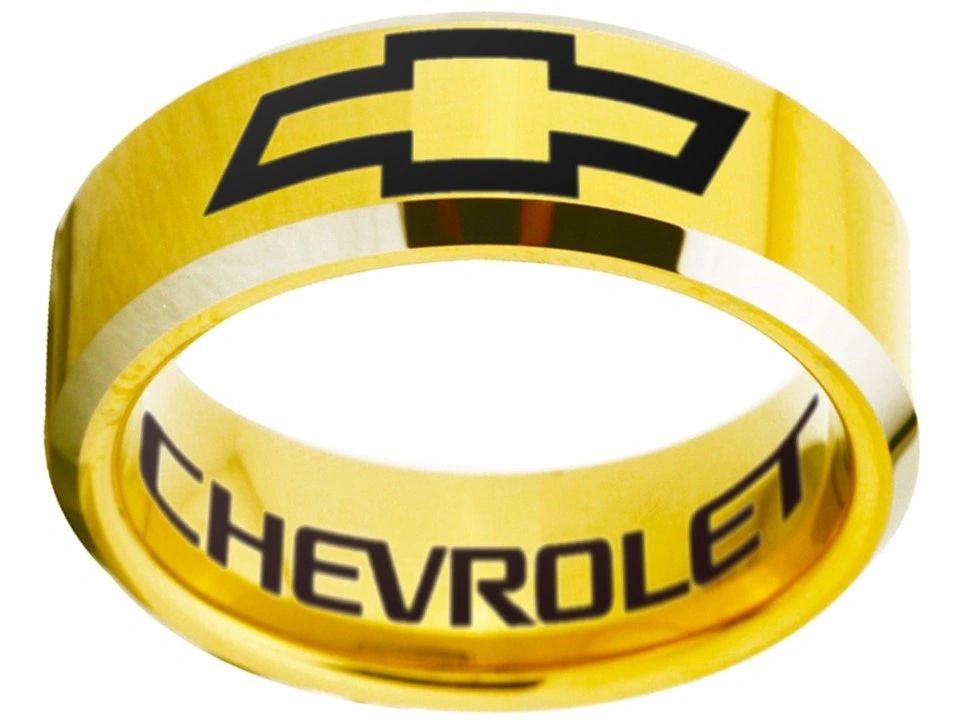 Chevrolet Ring Chevy Gold & Silver Wedding Band Sizes 4-17 #chevrolet #chevy #ring