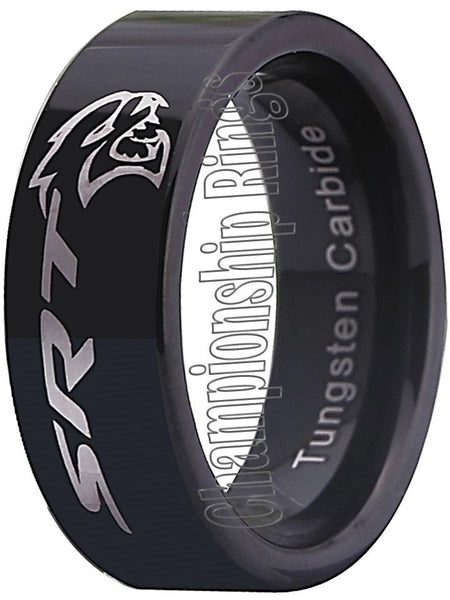 Dodge Hellcat Ring Dodge Challenger Hellcat Ring Black 8mm Tungsten Ring