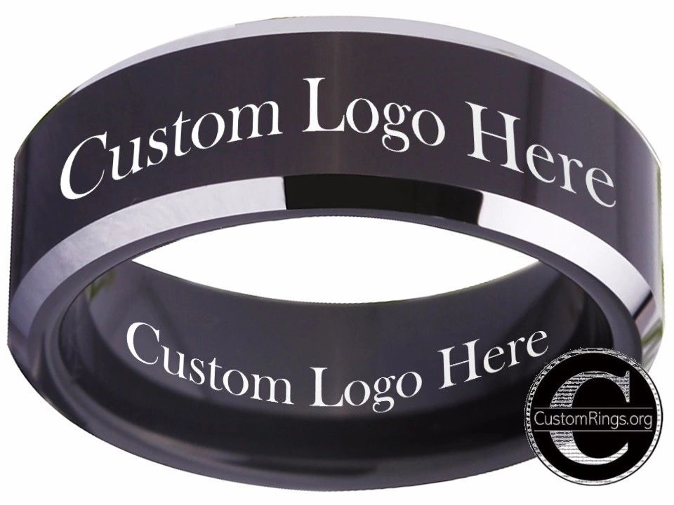 Custom Made Logo Rings Custom Ring Custom Logo Ring Custom Wedding Ring #customring #customiz ...