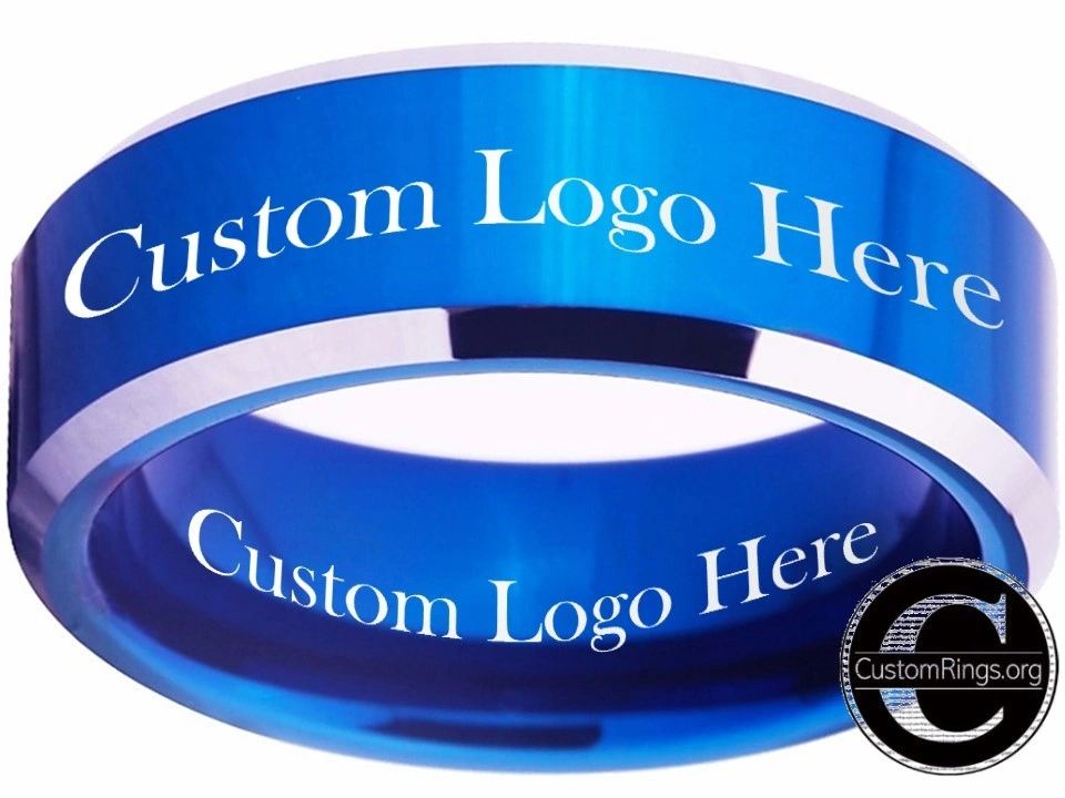 Custom Made Logo Rings Custom Ring Custom Logo Ring Custom Wedding Ring #customring #customiz ...