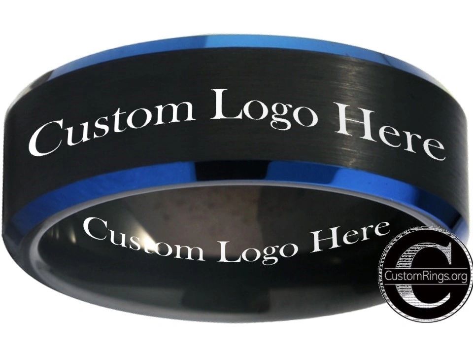Custom Made Logo Rings Custom Ring Custom Logo Ring Custom Wedding Ring #customring #customiz ...