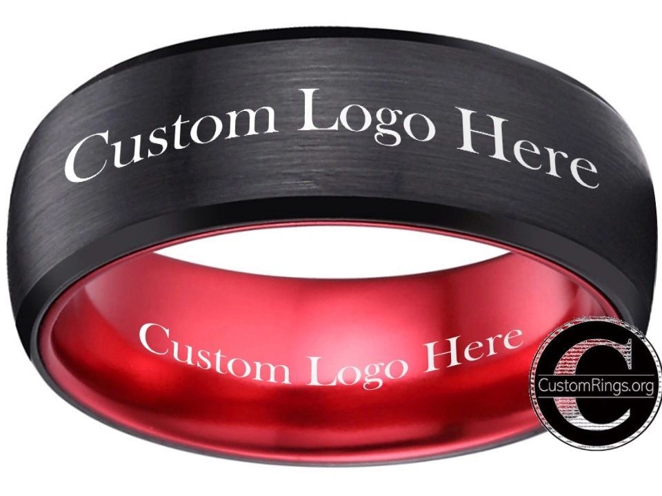 Custom Made Logo Rings Custom Ring Custom Logo Ring Custom Wedding Ring #customring #customiz ...