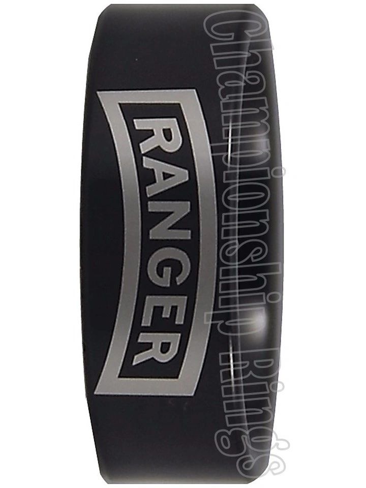 US Army Ranger Ring | Black |Military Tribute Band | Sizes 6-14 ...