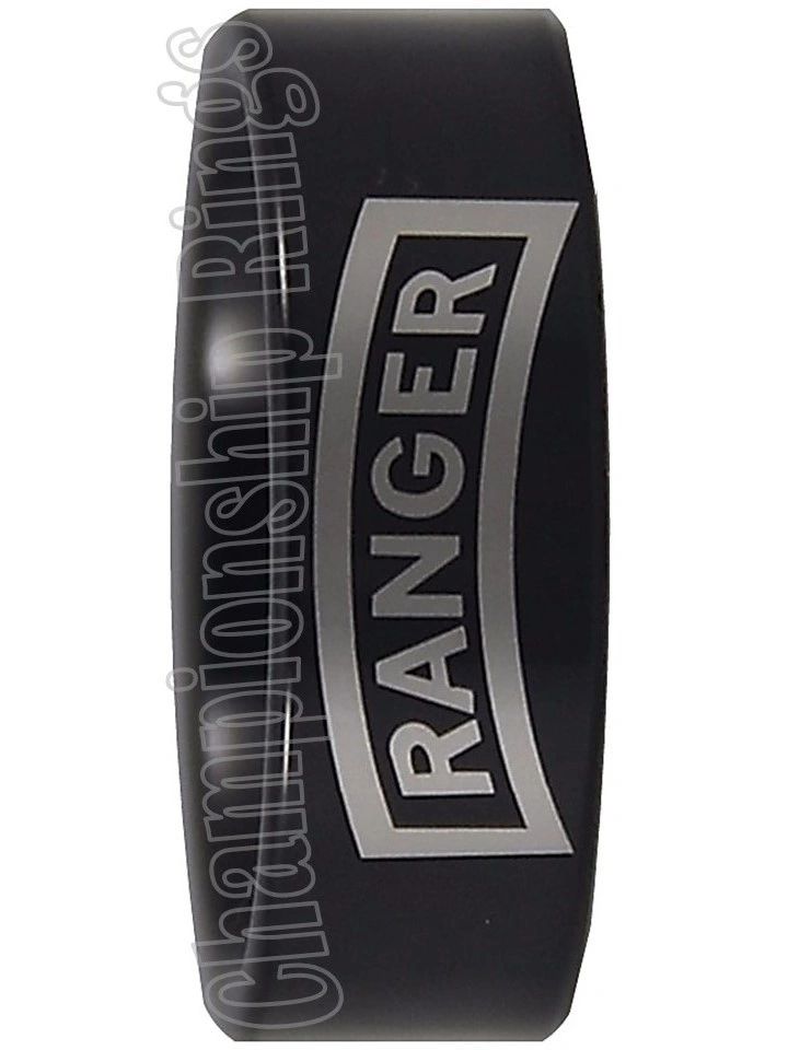 US Army Ranger Ring | Black |Military Tribute Band | Sizes 6-14 ...
